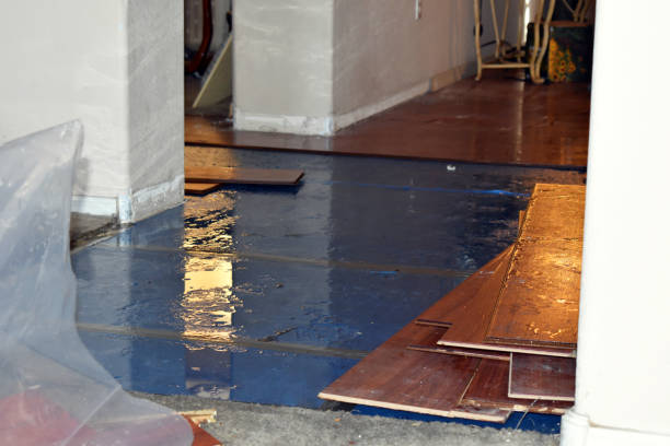 Professional Emergency Water Damage Restoration technician working in Northborough, MA